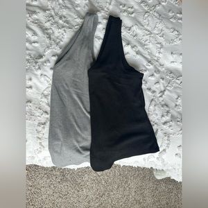 Love, Fire Women’s Tank Tops - Black & Grey XS